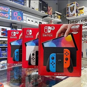 игровая консоль: Nintendo Switch OLED – portativ və stasionar oyun konsolu - 7 düym — 1