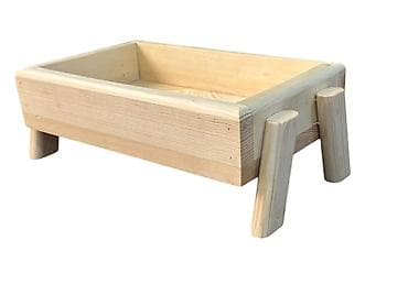 ciledagi bitkisi: Taxta mini stend/qutu - Material: təbii ağac (şam ağacı teksturası — 1