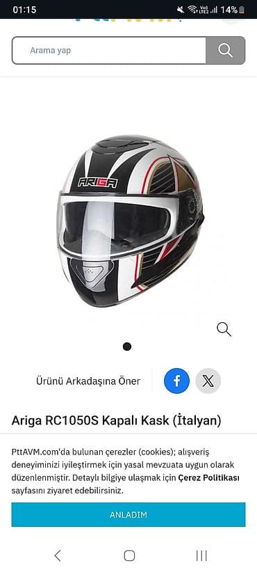 qazel matoru: Ariga kask satilir.temiz italyan malidi.vizorunda ciziglar var.arxa — 7