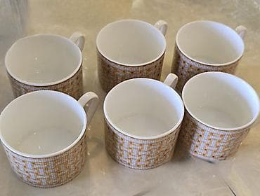 qab dest: Fincanlar, rəng - Bej, 6 ədədli dəst — 2