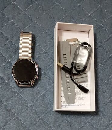 zoom kamera: Yeni, Smart saat, Sensor ekran, rəng - Boz — 2