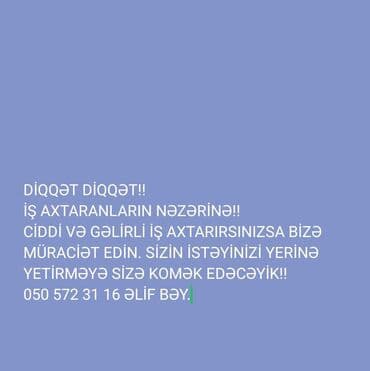 camaşırxana işi: İş axtaranlar üçün elan Ciddi və gəlirli iş axtaranlara yönəlik — 1