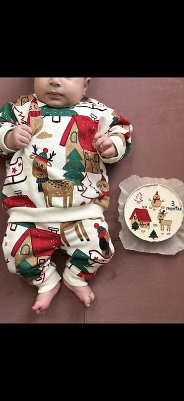 yeni doğulmuşlar üçün bodilər: Uşaq dəsti, Uniseks, 3 - 6 ay — 1