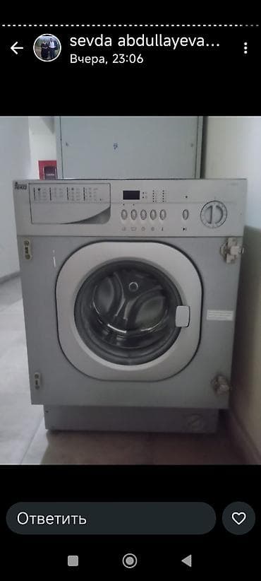 yuxa bisiren aparat: Teka önyükləməli paltaryuyan maşın - Ön yükləmə, iri dairəvi şüşə — 2