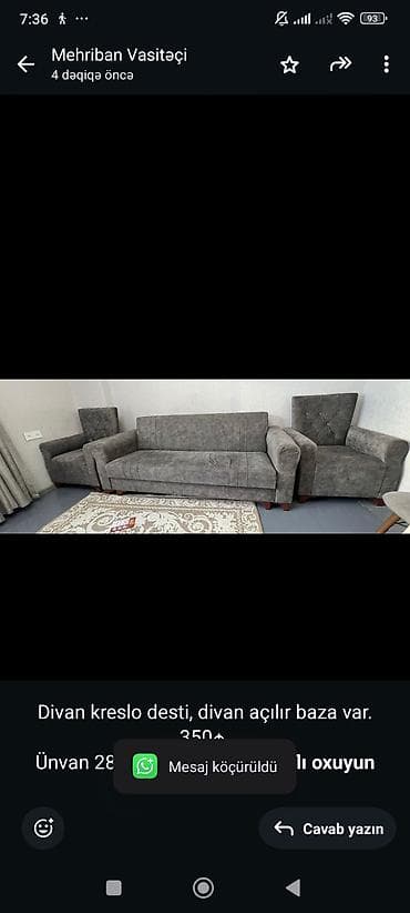 divan pufik: Divan, 2 kreslo — 1