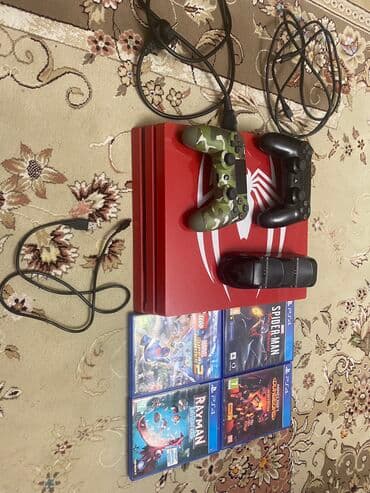 Ps4 pro 860Gb 2 kontroller Zaryad stansiyası və şnurlar