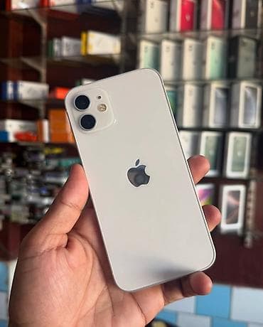 IPhone 12, 128 GB, Ağ, Zəmanət, Simsiz şarj, Face ID