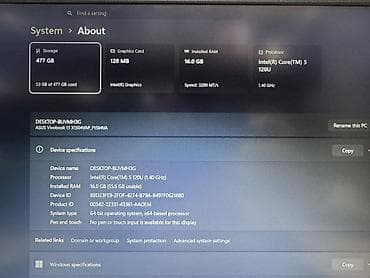asus rog g16: İşlənmiş ASUS Vivobook, 15.6 ", Intel Core i5, 512 GB, Ünvandan götürmə — 10