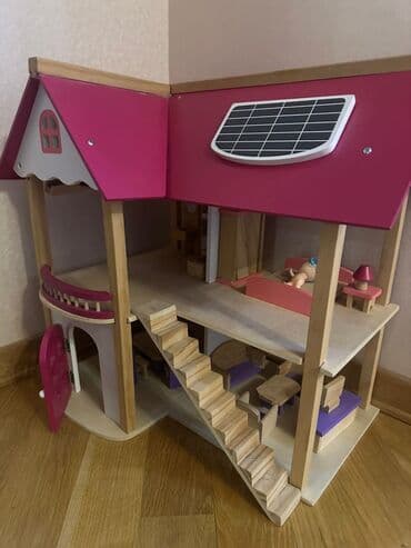 Lincoln: Taxta Kukla Evi – iki mərtəbəli, açıq planlı model Ciddi alıcılara — 2