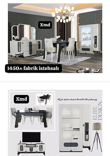 Yemək otağı dəsti – “Elite Design” üslubu Komplektin tərkibi: - Stol lalafo.az -da Yemək otağı dəsti – “Elite Design” üslubu Komplektin tərkibi: - Stol
