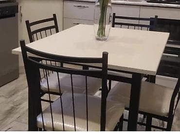 Qonaq otağı üçün, Yeni, Açılmayan, Dördbucaq masa, 4 stul — 1