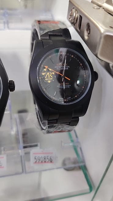Məhsul: Qara rəngli qol saatları (Oyster Perpetual üslubu) Təsvir: - — 1