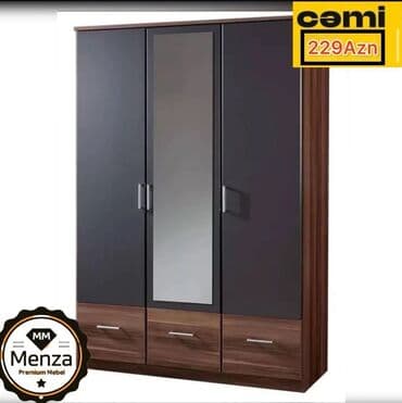 Dolablar: Yeni, Açılan, 3 qapılı Düz dolab, Qarderob, paltar dolabı, Rusiya — 1