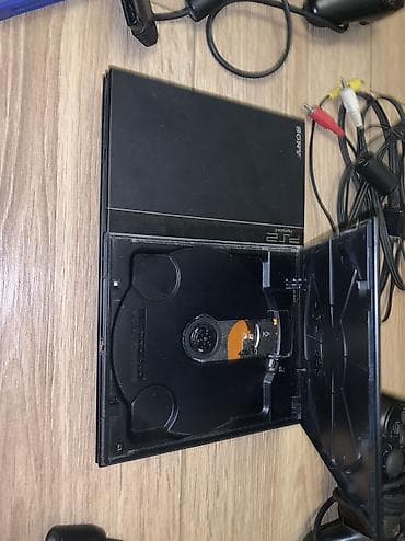 playstation satilir: 📀 PlayStation 2 Slim (PS2) — TAM KOMPLEKT, 2 PULT Satılır Sony — 2