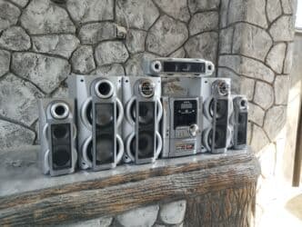 panasonic kx: PANASONIC 5.1 MUSIQI MƏRKƏZI BLUTUZ USB KASSET RADİO AUX KARAOKE SƏS — 1