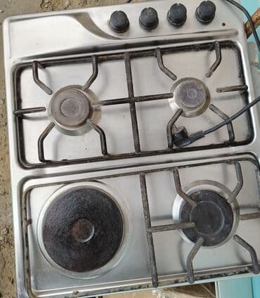 ıran qaz peci: Qarışıq sobası Stolüstü, 4 gözlü, Təmirə ehtiyacı var — 1