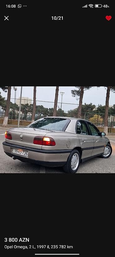 kask satış: Opel Omega: 2 l | 1996 il 4190000 km Sedan — 10