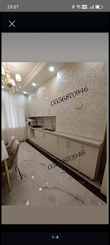 mebel metbex: Sifarişlə mətbəx dəsti, Özü çəkən petlələr, Sadə laminat, Kredit yoxdur, Pulsuz çatdırılma — 4