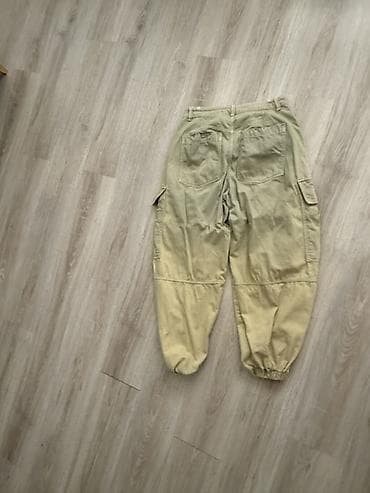 Corab və alt paltarı: Kişi üçün karqo şalvar Berska - Rəng: açıq zeytun/bəj - Model: karqo — 2