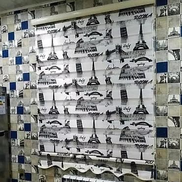 Güzgülər: Pərdə və jalüz kolleksiyası - Vertical pərdələr: İkiqat qatlama — 4