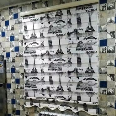 jalyüz: Zebra jalüz pərdələr - Model: zebra (iki qatlı şəffaf və qapalı — 2