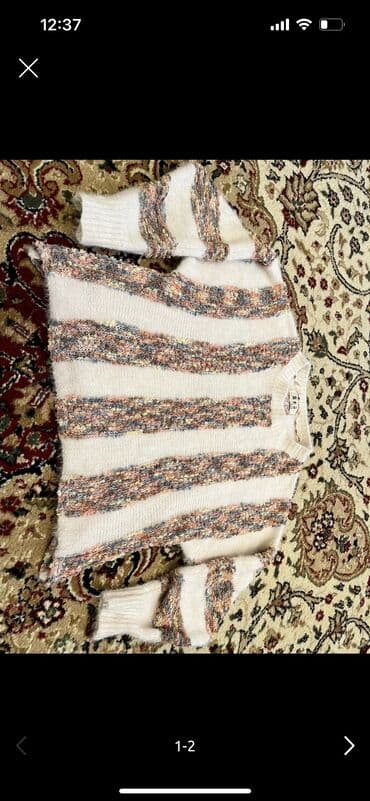 qadın puloverləri: Sviter, Bershka, rəng - Ağ — 1