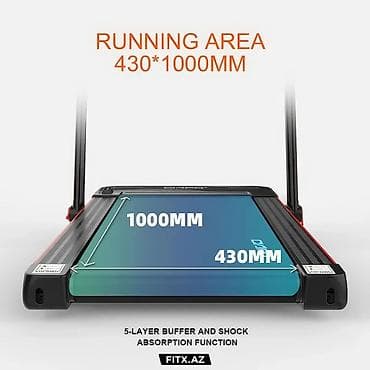qaci: CIAPO qaçış trenajoru - Qaçış səthi: 430 x 1000 mm – evdə rahat qaçış — 2