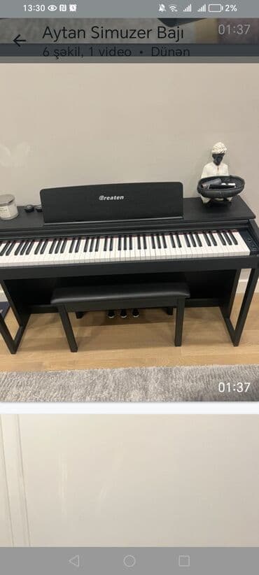 piano 2ci əl: Пианино, Greaten, Цифровой, Б/у, Самовывоз — 1