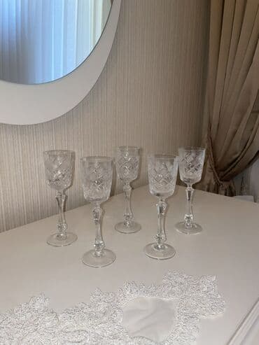 Qaşıqlar: Qədəhlər, Xrustal, 18 ədədli dəst — 1