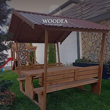istolar: ⭕Taxta pavilon – skamya və masa dəsti ilə⭕Taxta besetka ⭕ ⭕Her növ bağ — 5