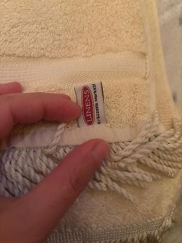 Şəkillər, tablolar: Hamam üçün rəng - Bej Pambıq Dəsmal — 2