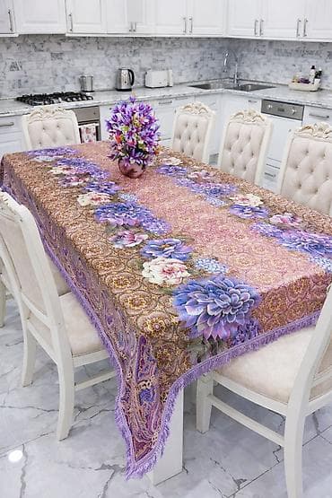 stol ortukləri: Məhsul: Naxışlı süfrə kolleksiyası - Material: Parlaq səthli suya və — 2