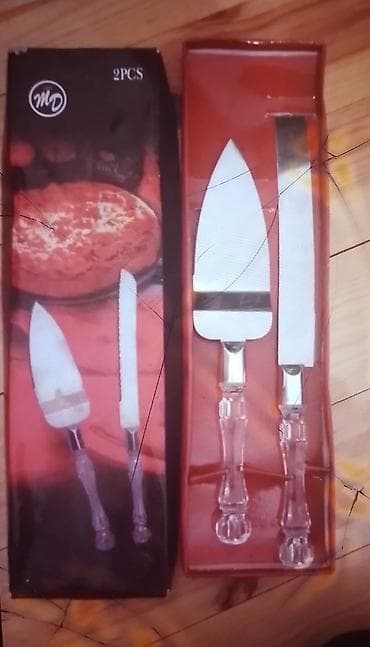 MD 2 ədəd tort/pizza kəsmə dəsti - Dəst: 2 ədəd alət – 1 ədəd