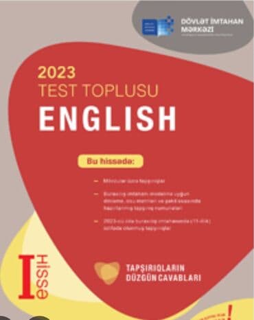 Testlər: İngilis dili Testlər 11-ci sinif, DİM, 1-ci hissə, 2023 il — 1