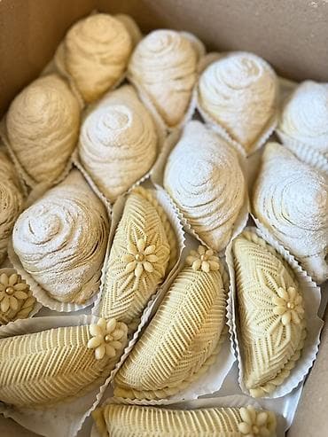 arpa unu satışı: Milli şirniyyatlar – əl işi - Qat-qat badambura və şəkərbura: xəmiri — 7