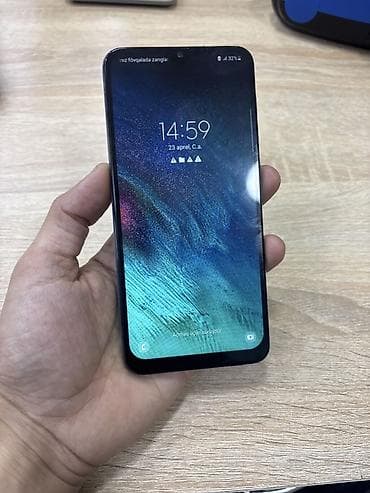 Mobil telefon və aksesuarlar: Samsung Galaxy A50, rəng - Mavi, Barmaq izi — 2