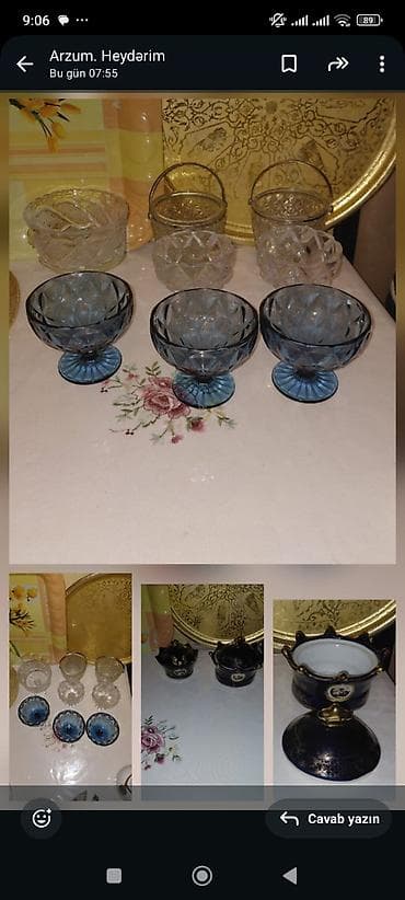 hamam ref: Nahar dəsti, rəng - Ağ, Farfor — 9