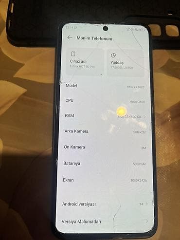 redmi note 14s: Infinix HOT 50 Pro, 256 GB, rəng - Gümüşü — 1