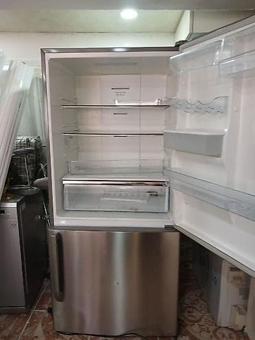 soyuducu hoffman: 2 qapılı Hoffman Soyuducu Satılır, rəng - Gümüşü, Dispenserli — 7