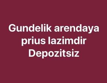 yuk dashima xidmeti: Günlük, Toyota, Depozitsiz — 1