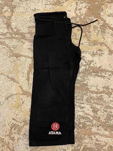 idman qidaları: ATAMA Braziliya Ciu-Citsusu (BJJ) kimono dəsti – qara rəng - Brend — 2