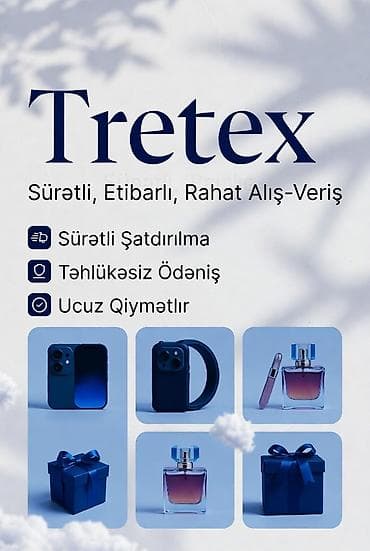 Tretex – sürətli, etibarlı, rahat alış-veriş platforması Xidmətin