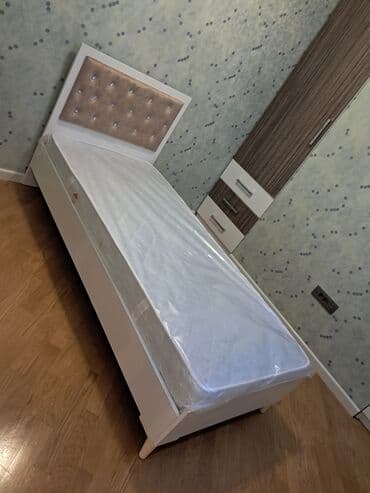 tək şkaf: Oğlan və qız üçün, Yeni, Çarpayı, Bazasız, Matras ilə, Siyirməsiz — 1