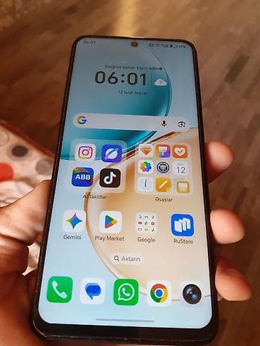 tiktok seyfe: Honor X7d, 256 GB, rəng - Qara, Zəmanət, Sensor, Barmaq izi — 2