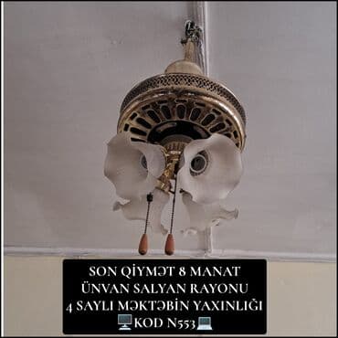 nacnikler instagram: Çılçıraq, 3 lampa, Metal — 1