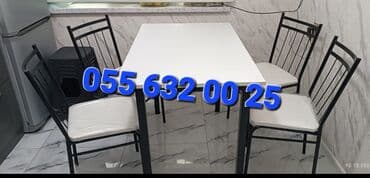 bağça üçün: Yeni, Kvadrat masa, Açılmayan, Stullar ilə, Azərbaycan — 11