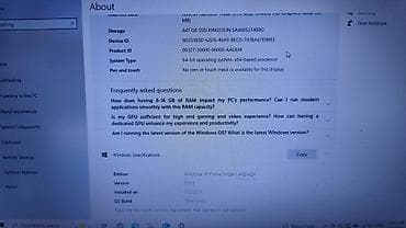 iphone 8 ağ: Toshiba noutbuk Xüsusiyyətlər: - Ekran: təxminən 15.6” (şəkillərdə — 9