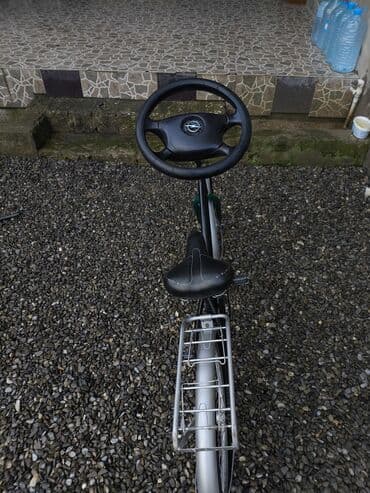 velosibet gəncə: Unikal sükanlı velosiped - Avtomobil sükanı ilə modifikasiya edilmiş — 3