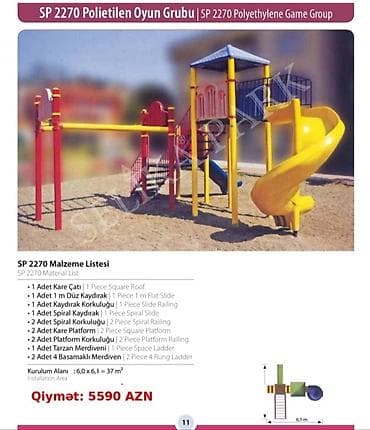Polietilen Uşaq Oyun Qrupları – SP 1600, SP 1400, SP 2230 SP 1600 — 9
