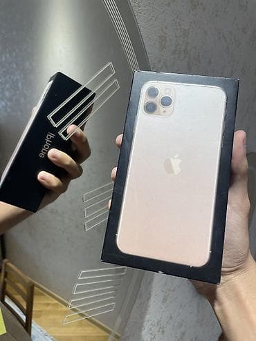 phone 11: IPhone 11 Pro Max, 256 GB, Qızılı, Face ID — 6